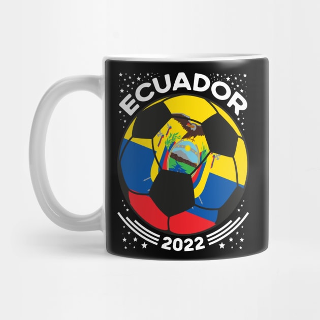 Ecuador Flag Soccer Football Team by mcoshop